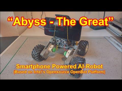 Abyss the Great (Smartphone Powered AI-Robot Based on Intel`s Opensource OpenBot Platform) -Testing