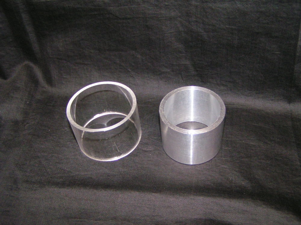 Acrylic tube and aluminum donut.JPG