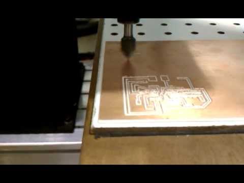 Action shot: CNC PCB