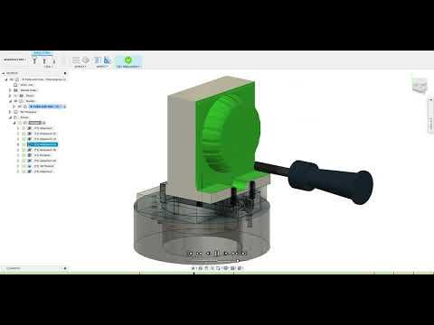 Adaptive Clear for Machined Dial - Fusion 360 Manufacturing Workspace