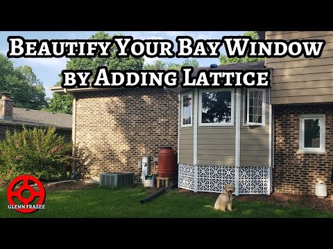 Add Lattice to BEAUTIFY Your Bay Window or Bump-Out [Home Improvement]