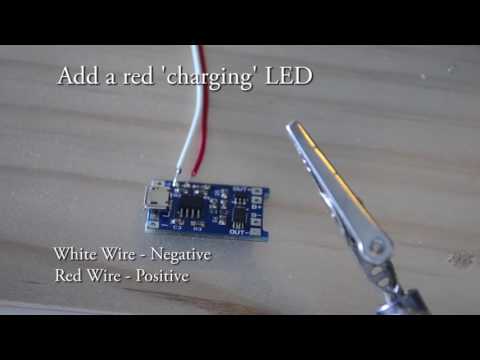 Adding LED's to TP4056 Module