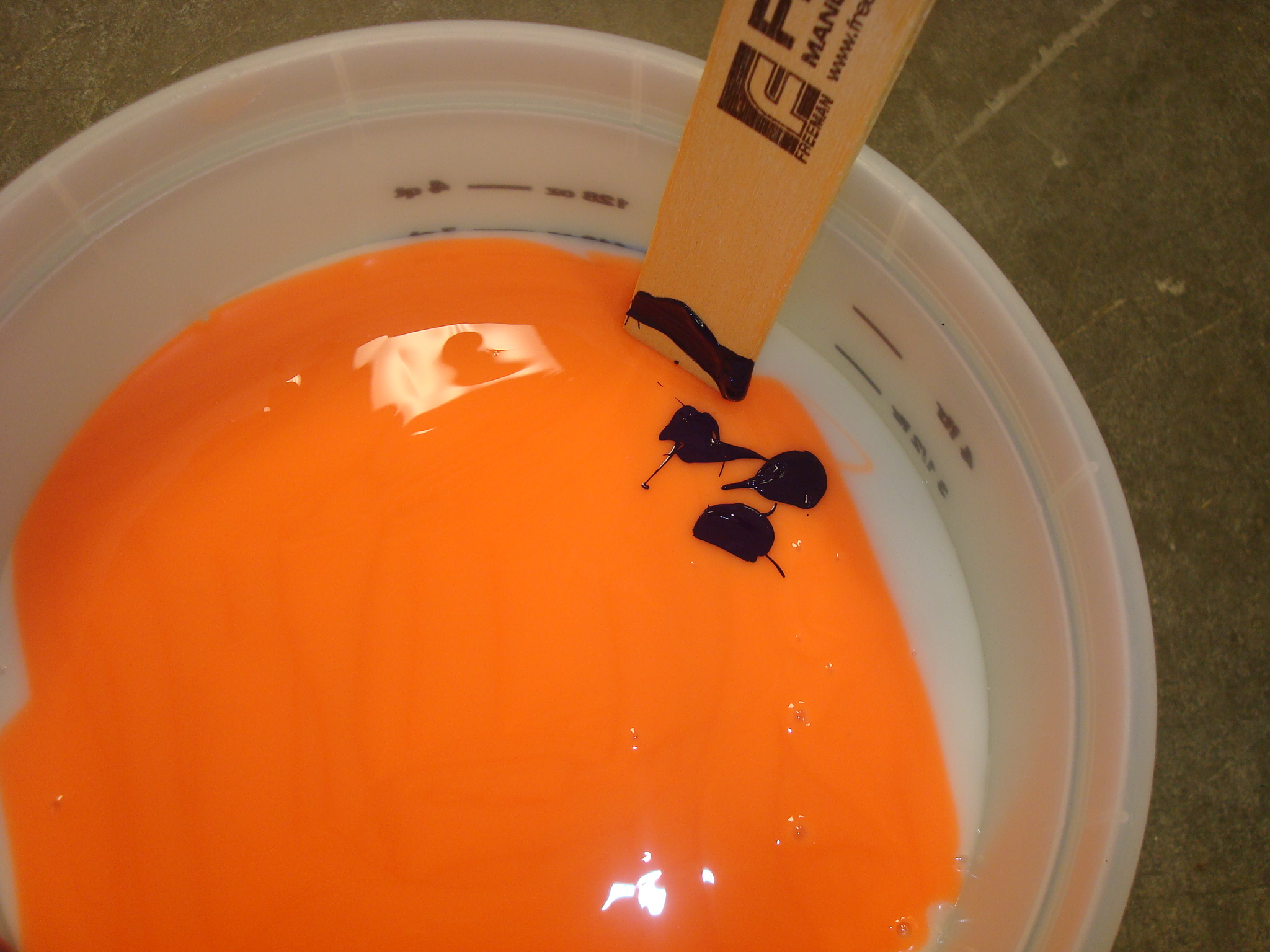 Adding Pigment to Second Coat.JPG