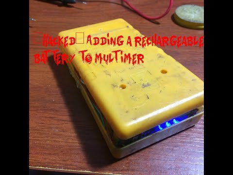 Adding a rechargeable battery to multimeter [hacked]