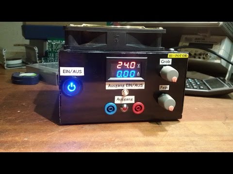 Adjustable high current ATX Lab Power supply - Test video