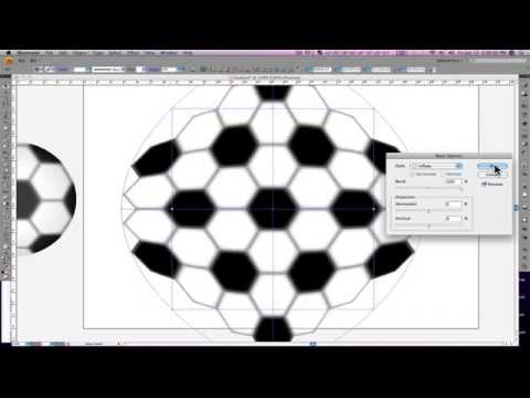 Adobe Illustrator tutorial - create vector 3D football