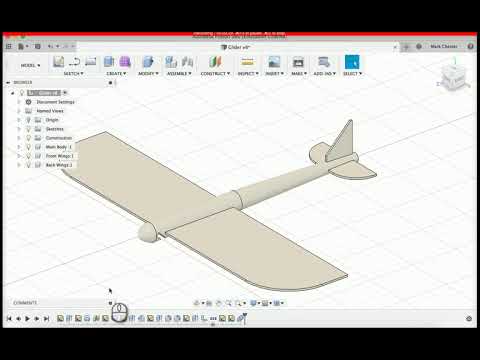 Airbus Glider Fusion 360 Lesson 6 - Preparing for 3D Printing