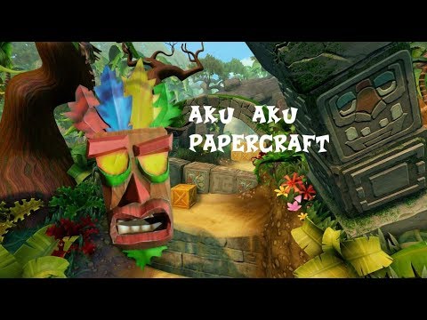 Aku Aku Papercraft - Crash Bandicoot Special!