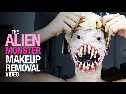 Alien monster makeup removal video