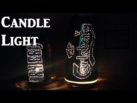 Aluminum Drinks or Beer can Candle Holder Decorative crafts life hack tip trick