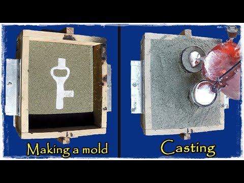 Aluminum casting for beer lovers. Casting a classic shape aluminum bottle opener