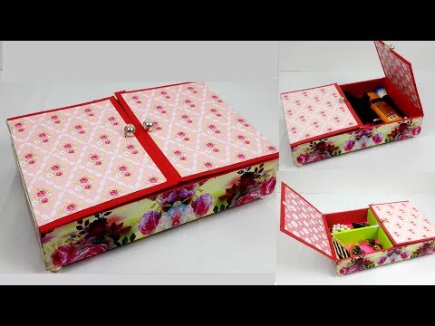 Amazing Easy Organiser from Waste Box! - Reusing a Waste Sweet Box