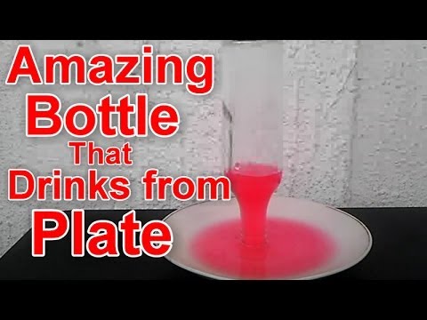 Amazing Science Experiments-Bottle Drink From Plate