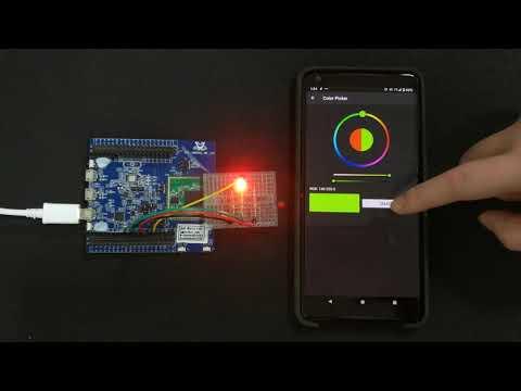 Ameba RTL8722 BLE UART Controls RGB LED