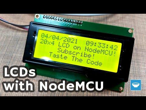 An easy example to interface LCDs with NodeMCU projects and Arduino