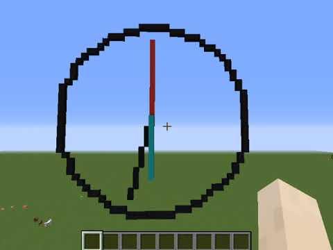 Analog Clock in Minecraft with Scratch