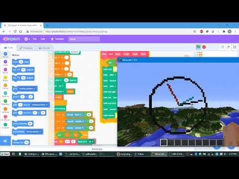 Analog Clock in Minecraft with Scratch Extension