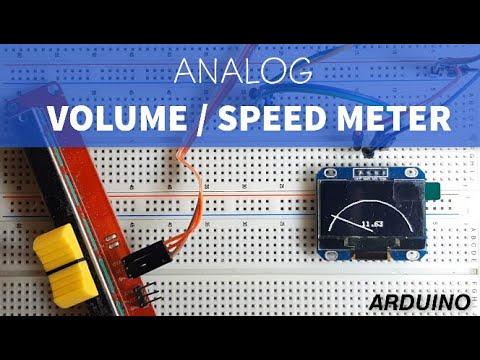 Analog Speed or Volume Meter with Arduino