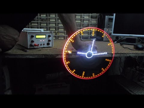 Analog style Led POV clock with Arduino Nano