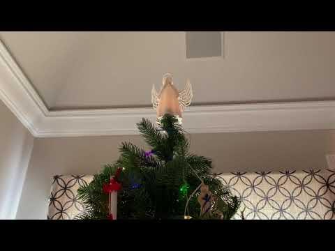 Angel Christmas Tree Topper On Our Christmas Tree.