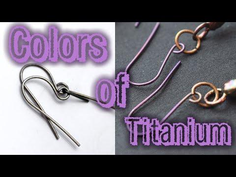 Anodizing Titanium Experiment with Earrings Hooks #titanium #anodizing