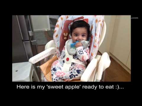 Apple Puree - Fruit purees for 6 months baby - stage 1 baby food recipes