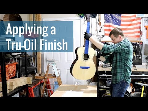 Applying a Tru-Oil Finish (Ep 23 - Acoustic Guitar Build)