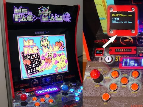 Arcade1Up Mod with LED Marquee &amp;amp; Sub-Displays