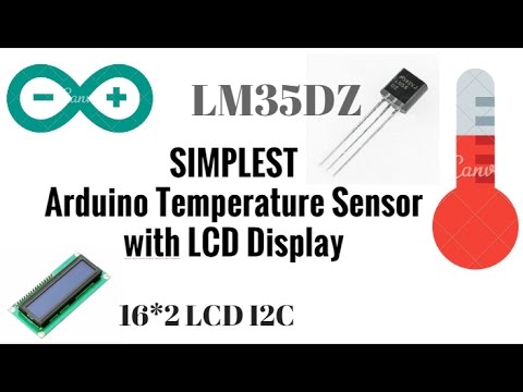 Arduino (thermometer) temperature sensor LM35 with LCD display