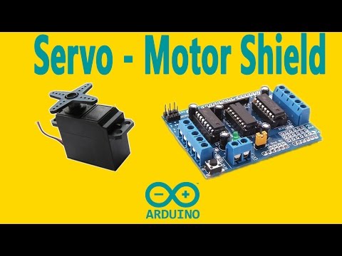 Arduino : How To Control Servo Motor with Motor Shield