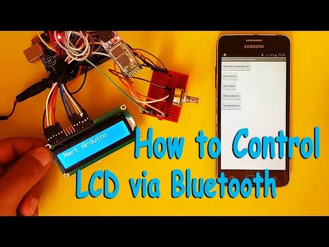 Arduino : How to control an LCD via Bluetooth