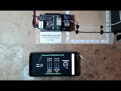 Arduino + BlueTooth + POWER_SHIELD_6+6_T800