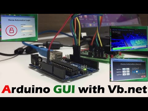 Arduino + vb.net Advanced UI Home Automation Demo | Led Control with GUI