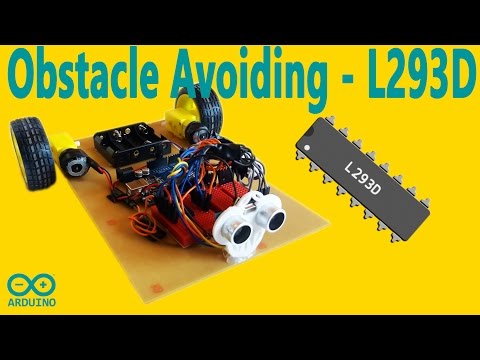 Arduino - Obstacle Avoiding Robot (with L293D)