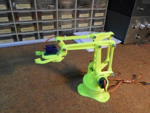 Arduino 3D printed robotic arm