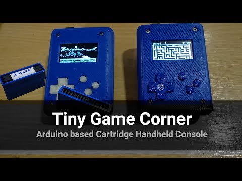 Arduino Based Cartridge Game Handheld Console - Tiny Game Corner