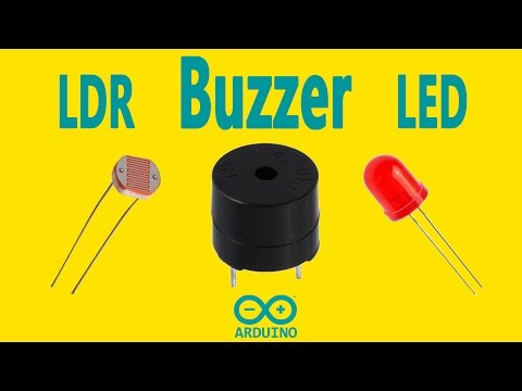 Arduino Basic Tutorial 08 - Buzzer with LDR and LED