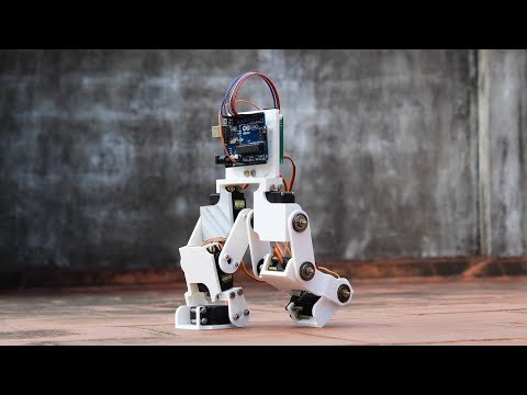 Arduino Controlled Robotic Biped - Test and Demo