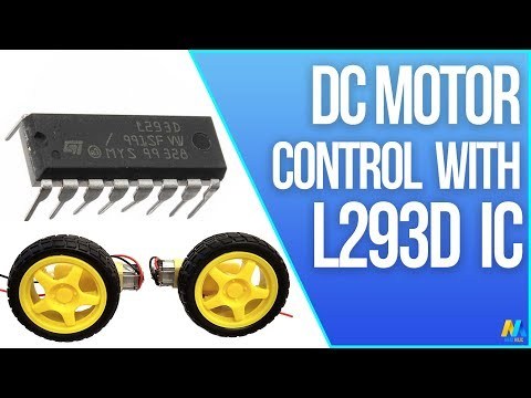 Arduino DC Motor Control with L293D Motor Driver IC