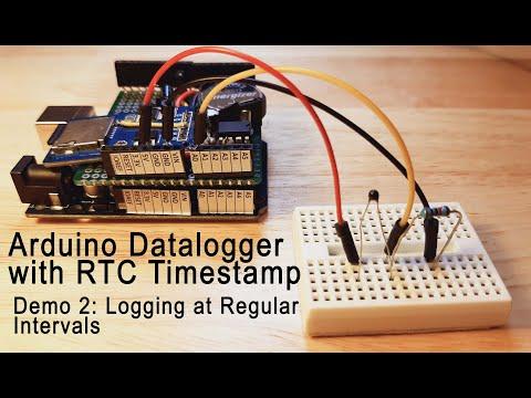 Arduino Data Logger Shield with RTC Time Stamp || Demo 2 of 4 || Thermistor Temperature Monitor