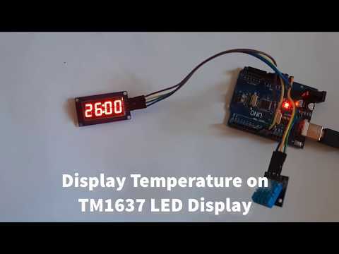 Arduino Display Temperature on TM1637 LED Display