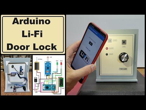 Arduino Door Lock with Smartphone Flashlight Login (Li-Fi project)