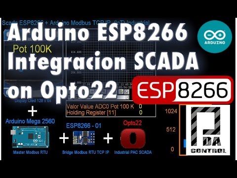 Arduino ESP8266 SCADA Industrial integration on Opto 22 : PDA_Control