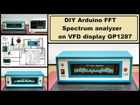 Arduino FFT Spectrum analyzer on VFD display GP1287