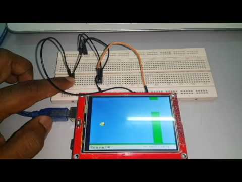 Arduino Flappy Bird Game Using TFT LCD by Push Button Tutorial