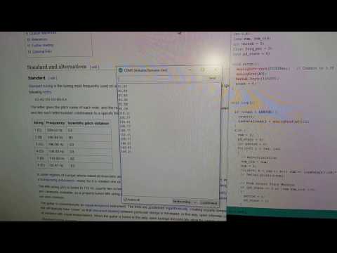 Arduino Guitar Tuner Demo