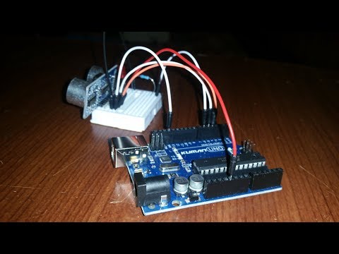 Arduino HC-SR04 + LED