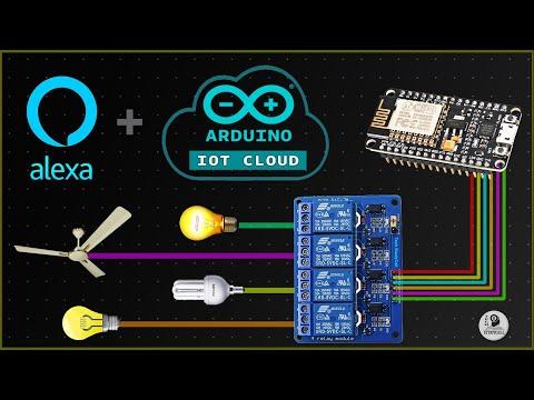 Arduino IoT Cloud ESP8266 NodeMCU Alexa Home Automation system | Internet of Things projects 2021