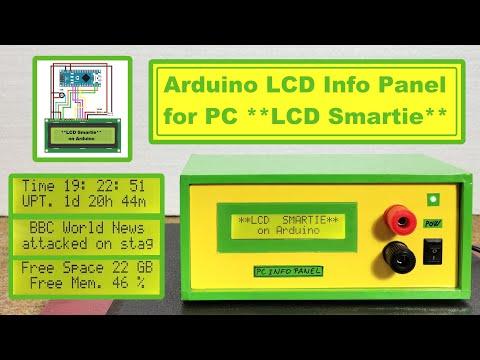 Arduino LCD Info panel for PC (LCD Smartie)