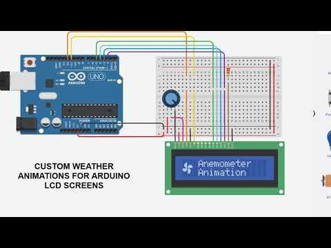 Arduino LCD Weather animations